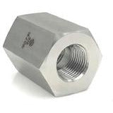316 stainless steel hex coupling with 3/8-inch male and 1/4-inch female National Pipe Thread – 316 3/8 X 1/4 Female National Pipe Thread Hex Coupling
