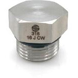 Hex head male O-ring boss plug for hydraulic systems 316 -12 Male O-Ring Boss Hex Plug
